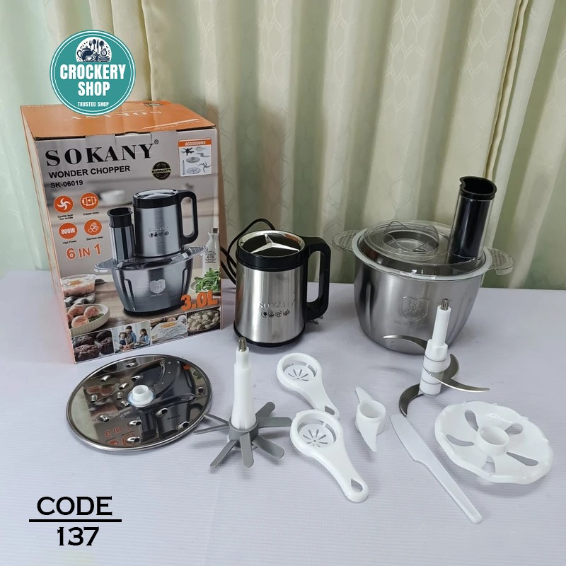 3Liter SOKANY 6 in1 Wonder Chopper